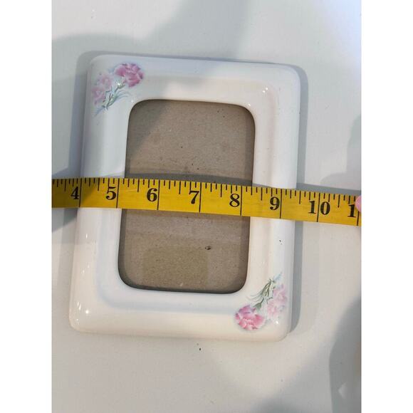 Vintage Retro Floral Print Porcelain Rectangle Picture Frames - Picture 5 of 5